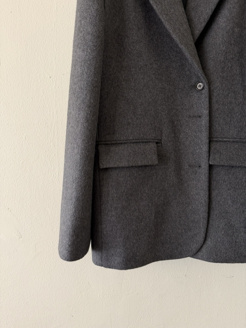 MENG東大門㊣代購女裝新款推薦熱賣人氣25秋冬職業夾克羊毛MENG夾克