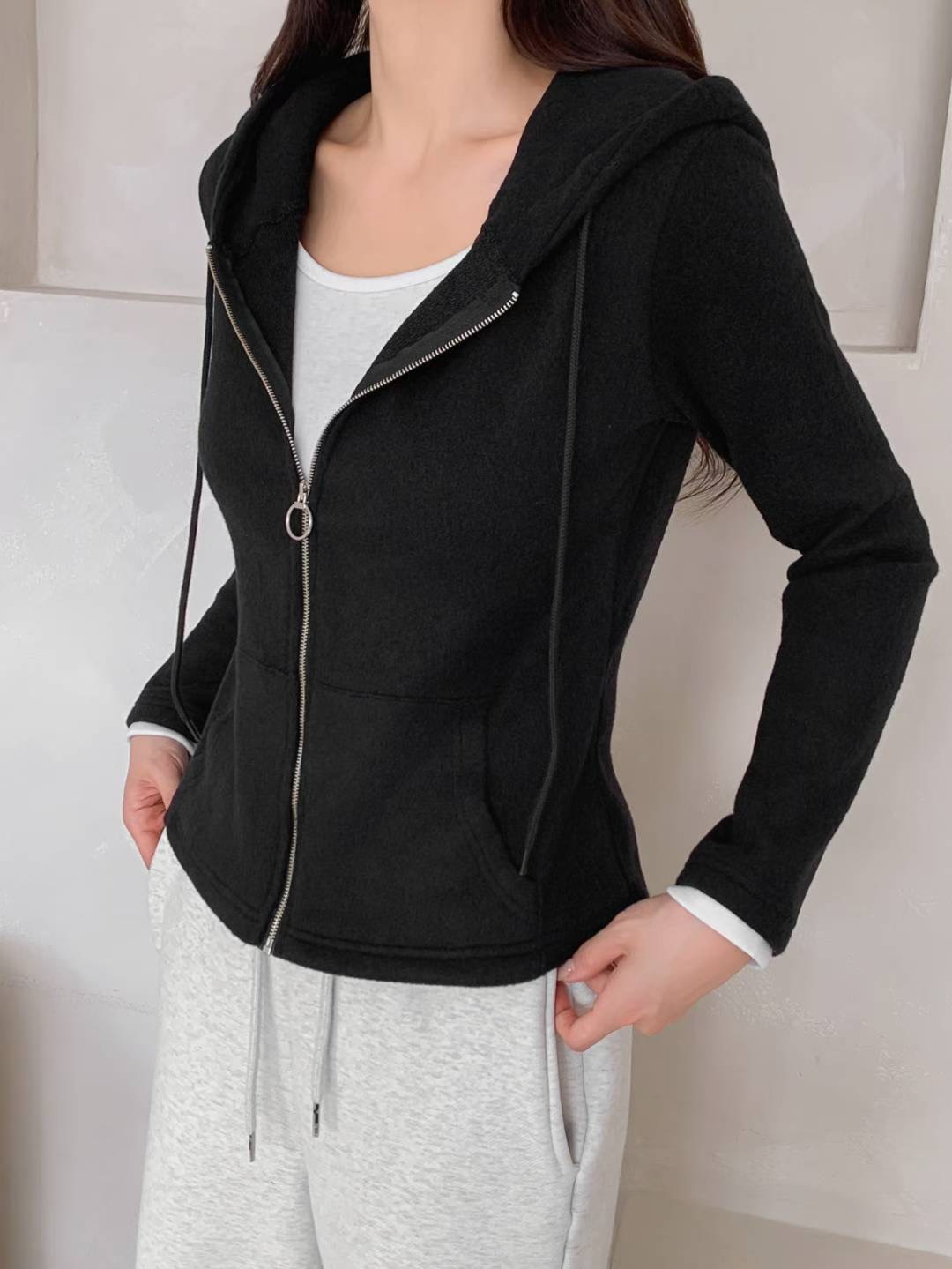 JOY-조이-T韓國代購㊣女裝新品真品人氣夾克連帽衫拉鏈柔軟JOY-조이-T夾克圖色3