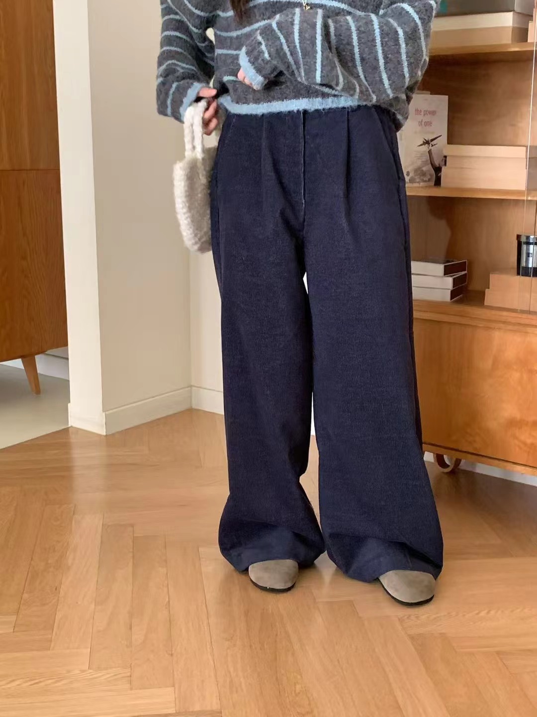 MELMEONT東大門㊣實拍女裝新品熱賣職業休閑真品休閑褲拉絨MELMEONT休閑褲圖色2