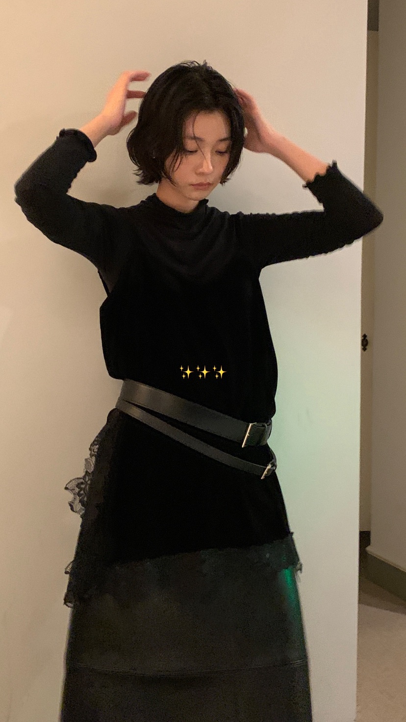 OVER RICH東大門㊣實拍女裝新品推薦25秋冬吊帶背心天鵝絨蕾絲OVER RICH吊帶/背心