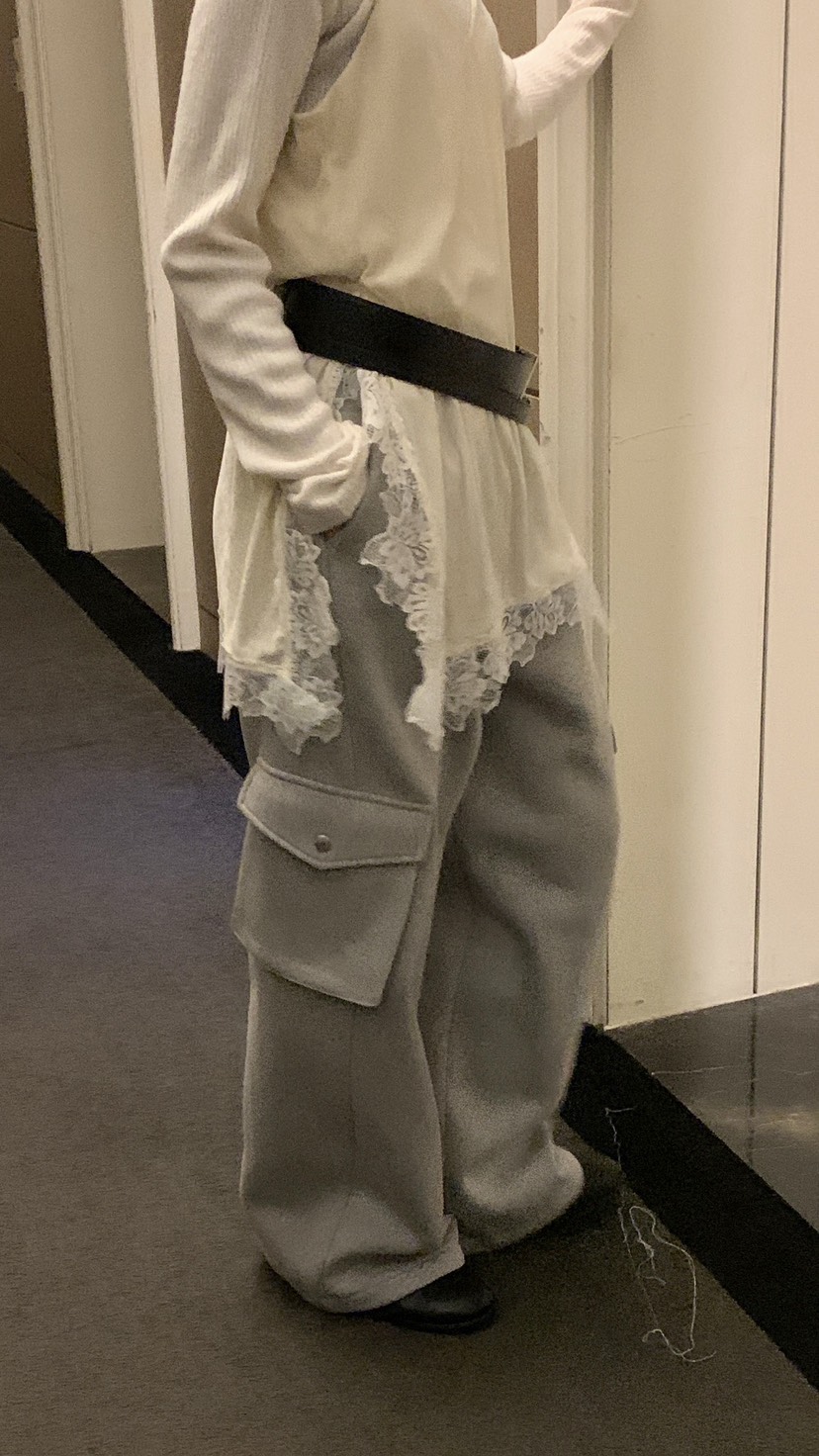 OVER RICH韓國代購㊣女裝新品真品職業時尚25秋冬休閑休閑褲OVER RICH休閑褲