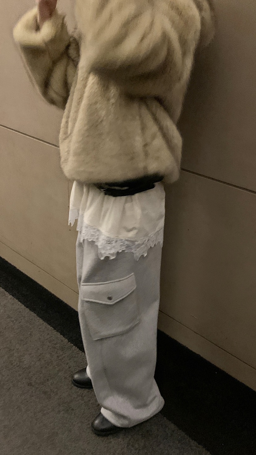 OVER RICH韓國代購㊣女裝新品真品職業時尚25秋冬休閑休閑褲OVER RICH休閑褲