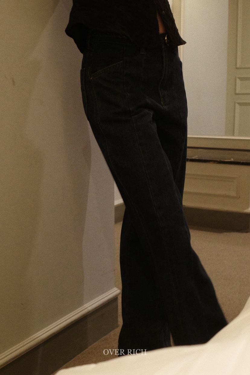 OVER RICH東大門㊣實拍女士新款真品時尚人氣推薦熱賣牛仔褲OVER RICH牛仔褲