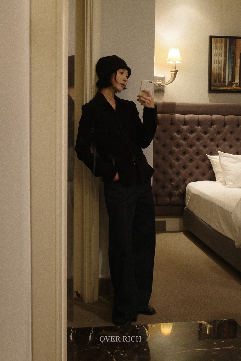 OVER RICH東大門㊣實拍女士新款真品時尚人氣推薦熱賣牛仔褲OVER RICH牛仔褲