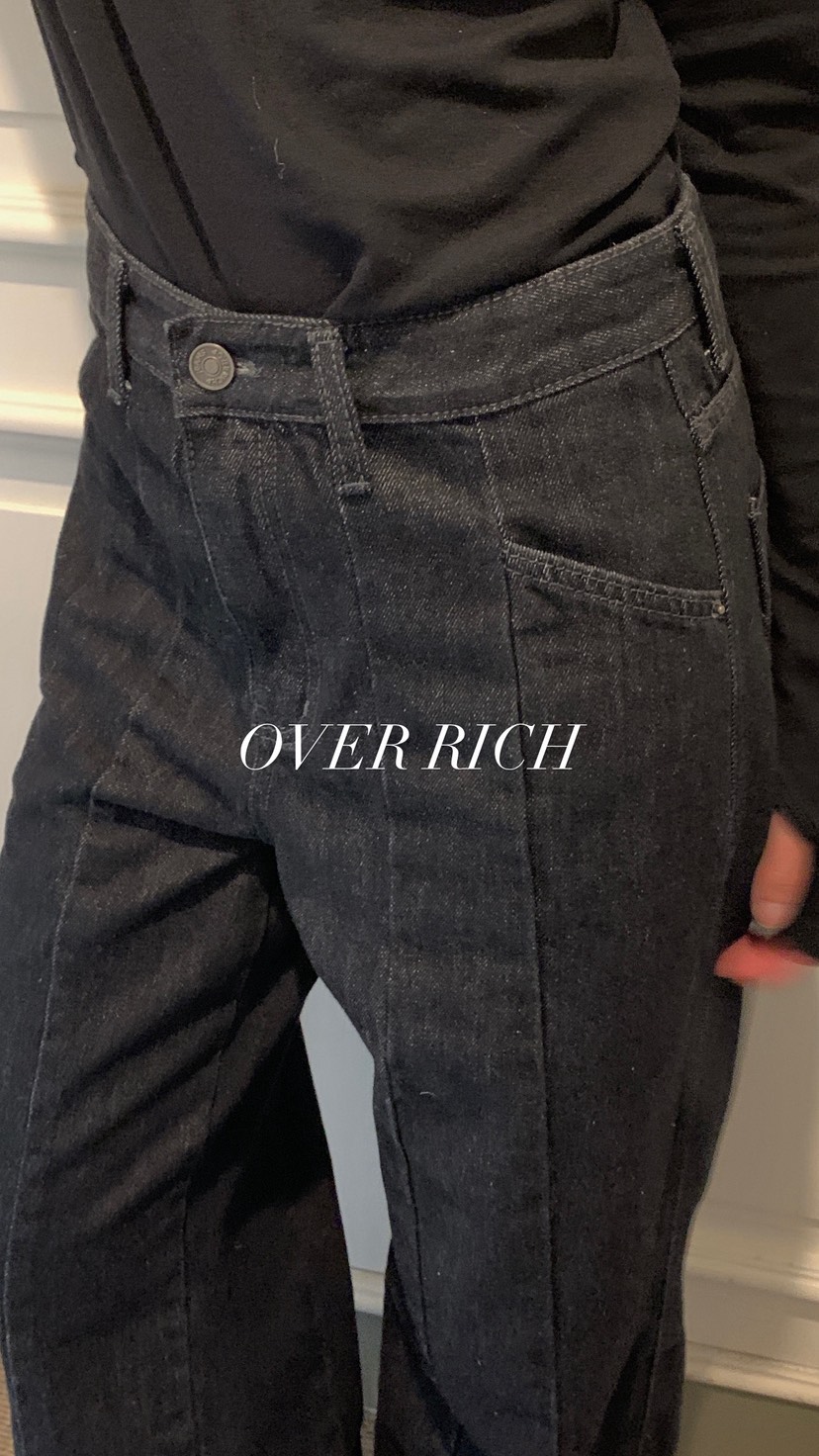 OVER RICH東大門㊣實拍女士新款真品時尚人氣推薦熱賣牛仔褲OVER RICH牛仔褲