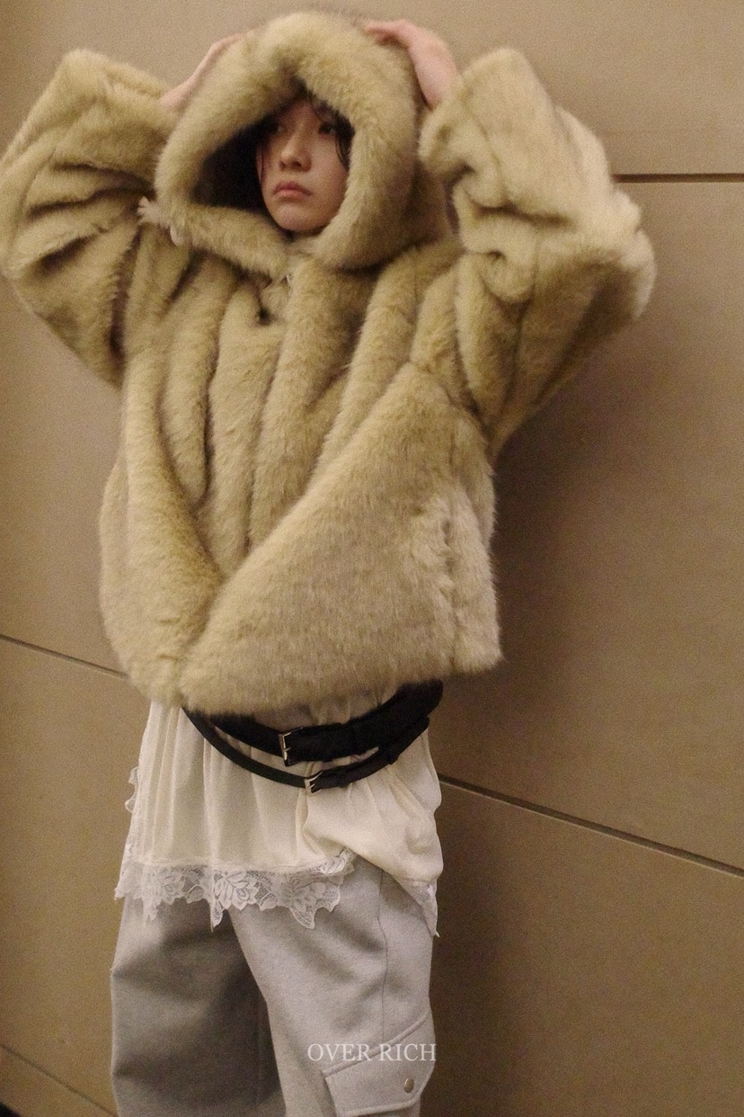 OVER RICH韓國代購㊣女裝新款職業休閑25秋冬真品短款大衣OVER RICH短款大衣