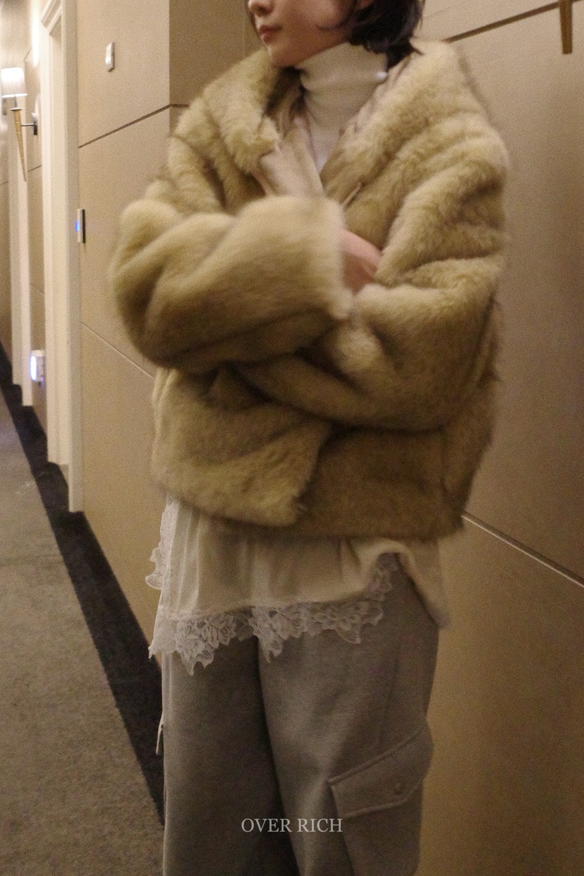 OVER RICH韓國代購㊣女裝新款職業休閑25秋冬真品短款大衣OVER RICH短款大衣