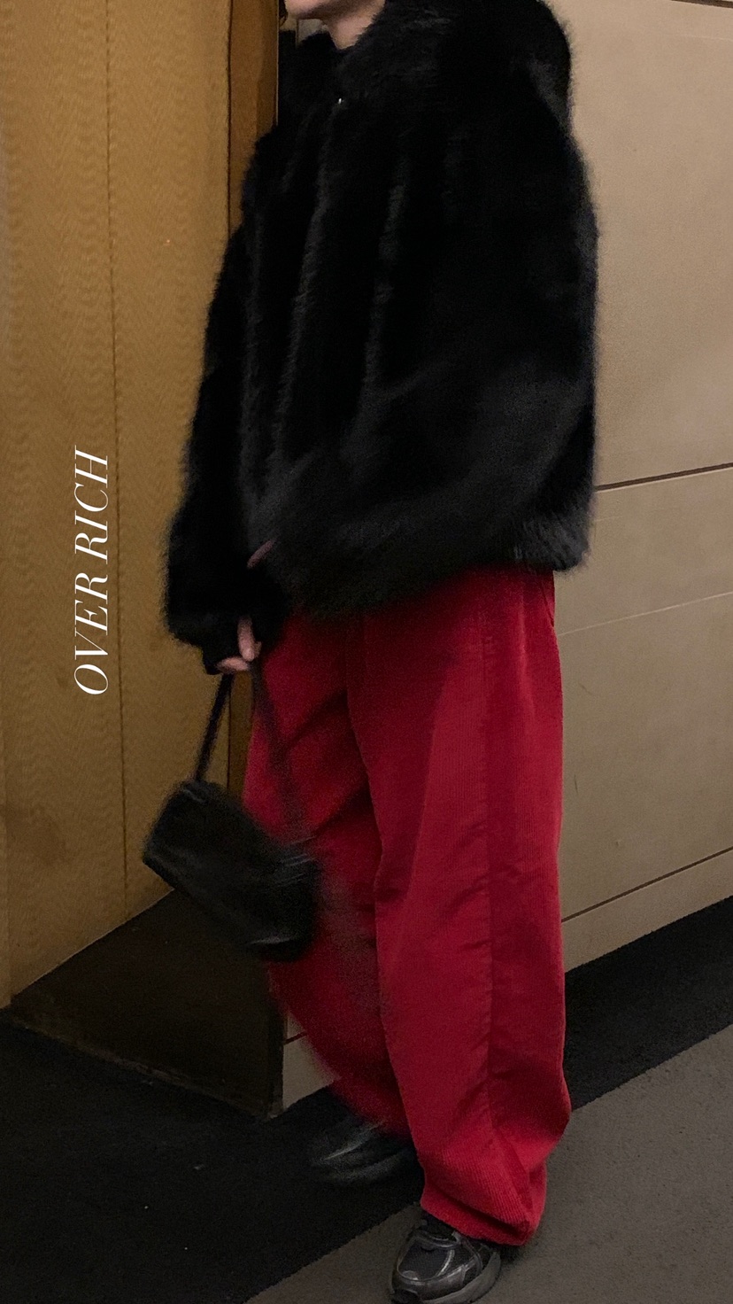 OVER RICH韓國代購㊣女裝新款職業休閑25秋冬真品短款大衣OVER RICH短款大衣