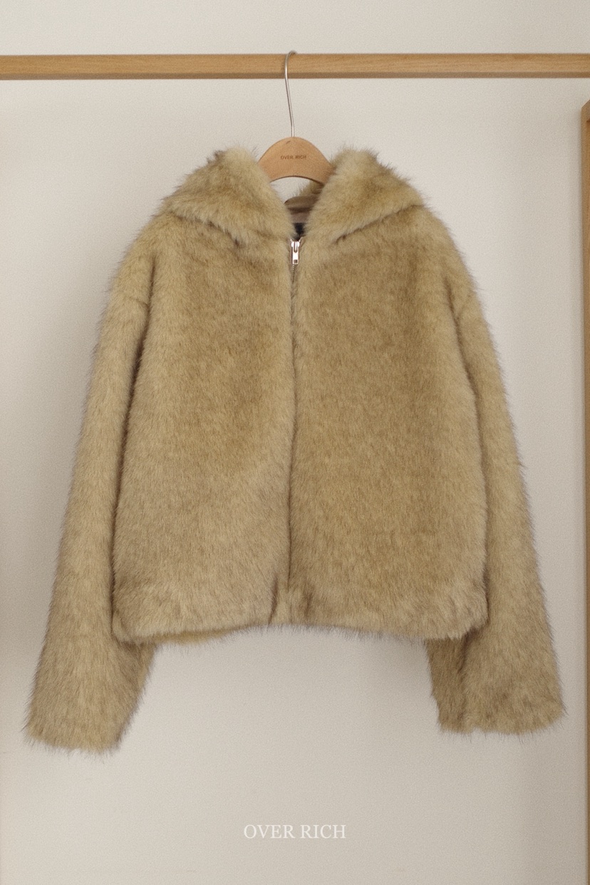 OVER RICH韓國代購㊣女裝新款職業休閑25秋冬真品短款大衣OVER RICH短款大衣圖色1