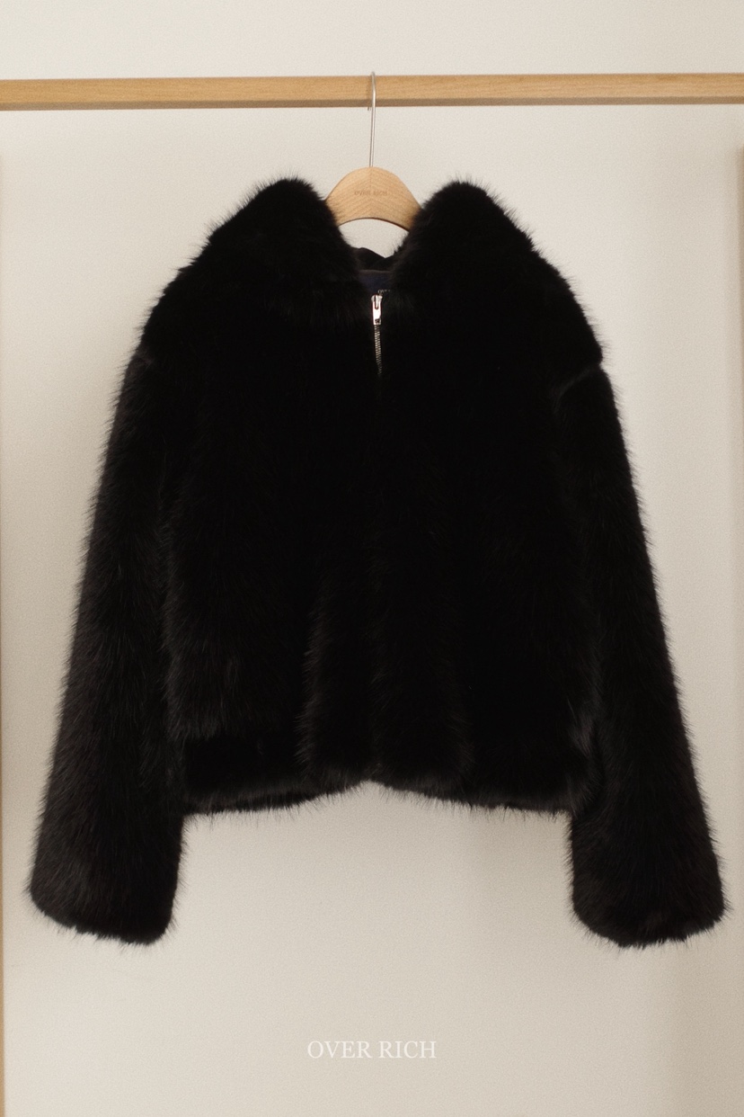 OVER RICH韓國代購㊣女裝新款職業休閑25秋冬真品短款大衣OVER RICH短款大衣圖色2