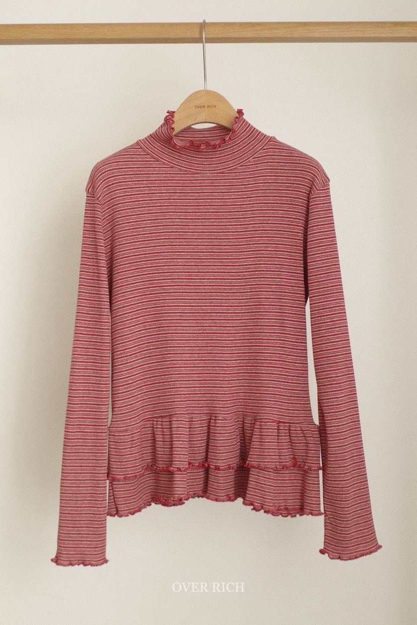 OVER RICH東大門㊣直郵女裝新款25秋冬休閑熱賣推薦長袖T恤OVER RICH長袖T恤圖色1