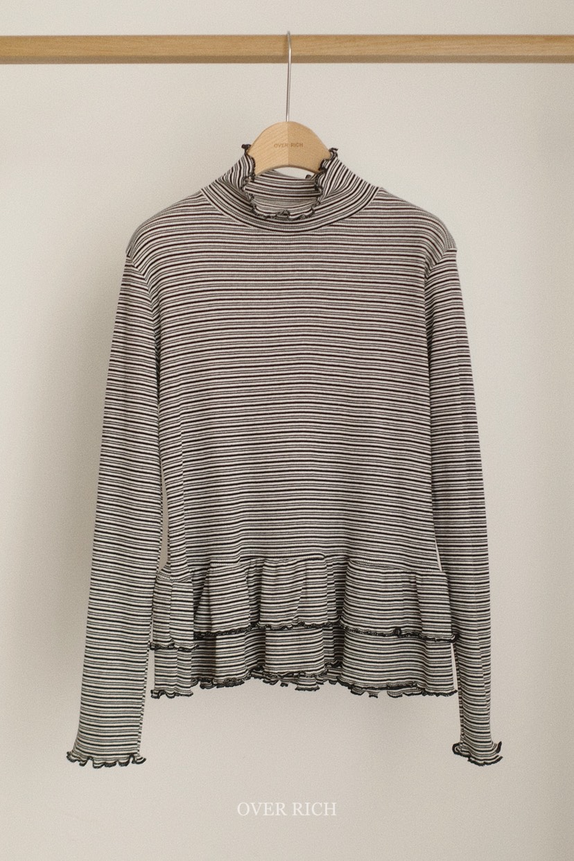 OVER RICH東大門㊣直郵女裝新款25秋冬休閑熱賣推薦長袖T恤OVER RICH長袖T恤圖色3