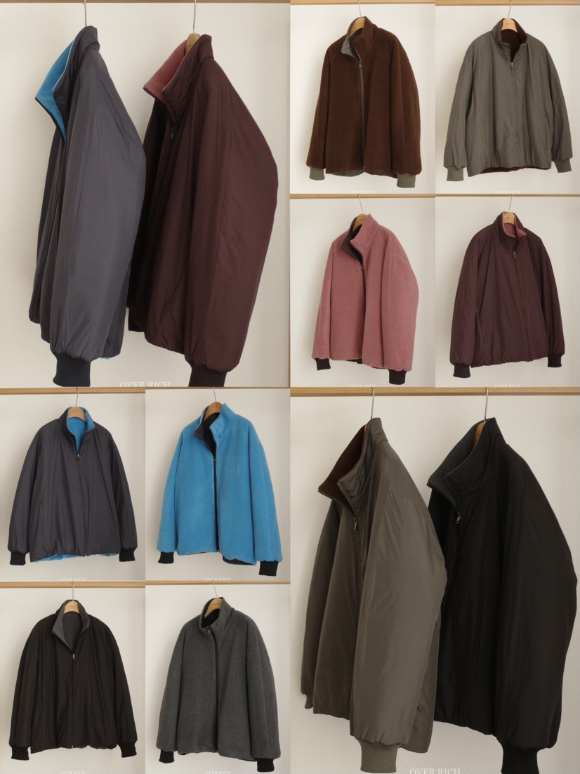 OVER RICH韓國代購㊣女士新品休閑推薦職業夾克兩面穿雙面OVER RICH夾克