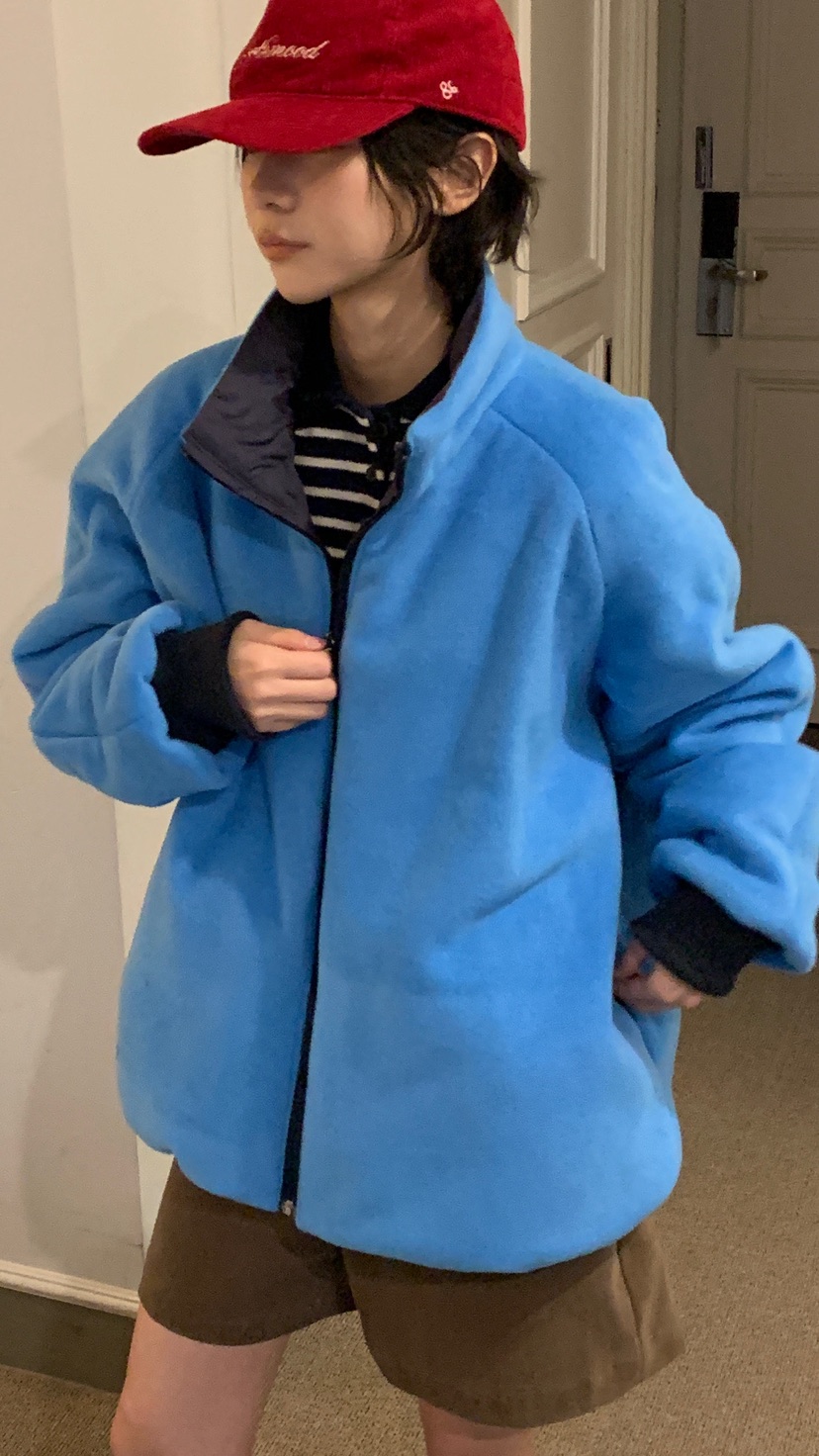 OVER RICH韓國代購㊣女士新品休閑推薦職業夾克兩面穿雙面OVER RICH夾克