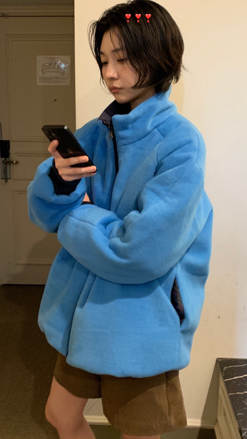 OVER RICH韓國代購㊣女士新品休閑推薦職業夾克兩面穿雙面OVER RICH夾克