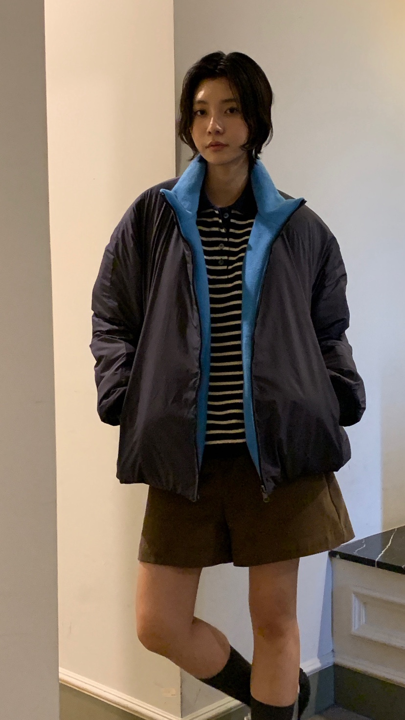 OVER RICH韓國代購㊣女士新品休閑推薦職業夾克兩面穿雙面OVER RICH夾克