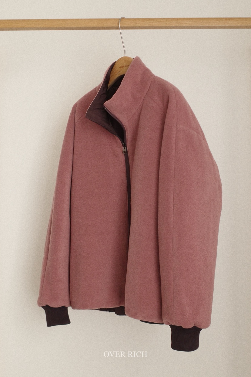 OVER RICH韓國代購㊣女士新品休閑推薦職業夾克兩面穿雙面OVER RICH夾克圖色2