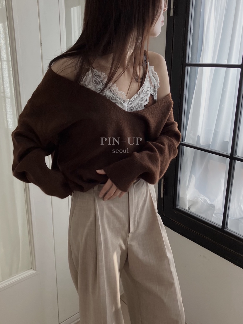 PIN-UP東大門㊣代購女士新品推薦人氣職業時尚真品25秋冬針織衫PIN-UP針織衫