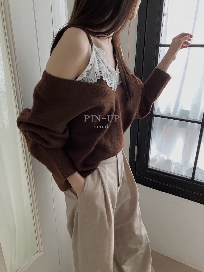 PIN-UP東大門㊣代購女士新品推薦人氣職業時尚真品25秋冬針織衫PIN-UP針織衫