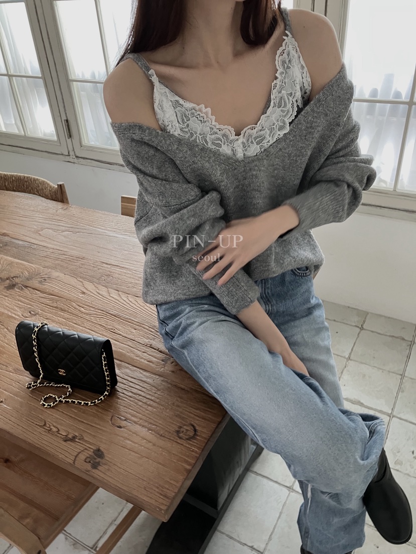 PIN-UP東大門㊣代購女士新品推薦人氣職業時尚真品25秋冬針織衫PIN-UP針織衫