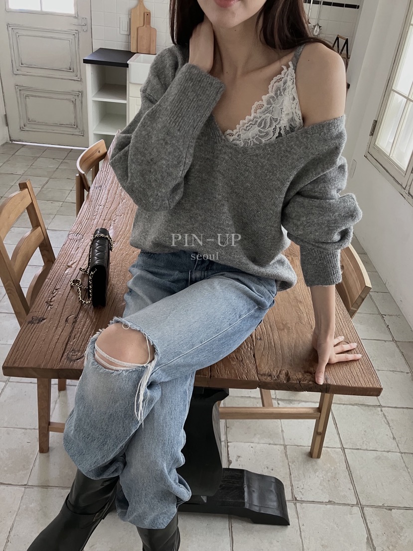 PIN-UP東大門㊣代購女士新品推薦人氣職業時尚真品25秋冬針織衫PIN-UP針織衫