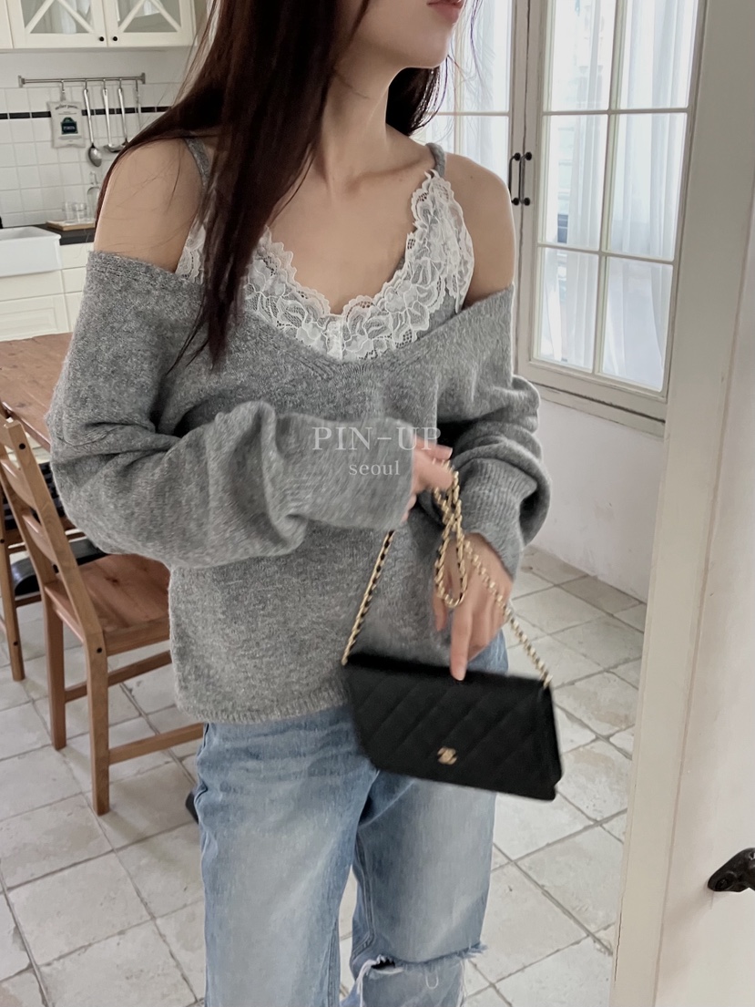 PIN-UP東大門㊣代購女士新品推薦人氣職業時尚真品25秋冬針織衫PIN-UP針織衫