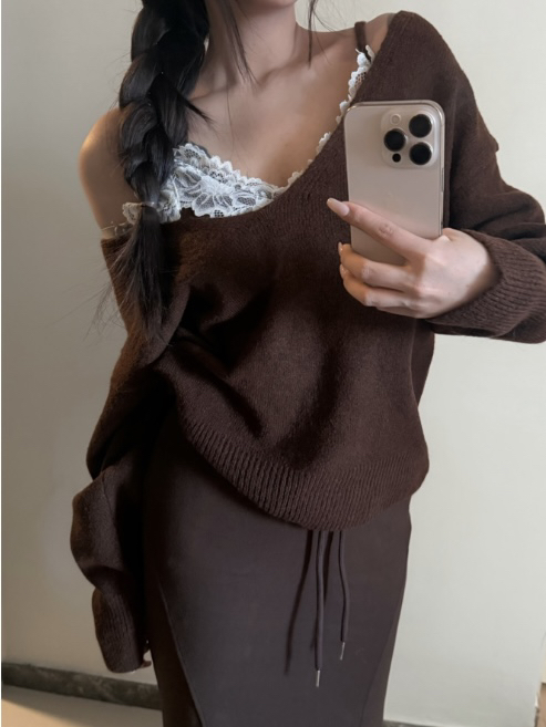 PIN-UP東大門㊣代購女士新品推薦人氣職業時尚真品25秋冬針織衫PIN-UP針織衫圖色2