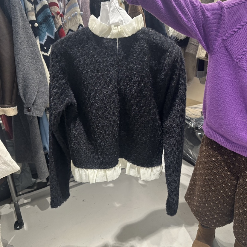 OLI SEOUL東大門㊣代購女士新款時尚25秋冬熱賣真品職業毛衣OLI SEOUL毛衣