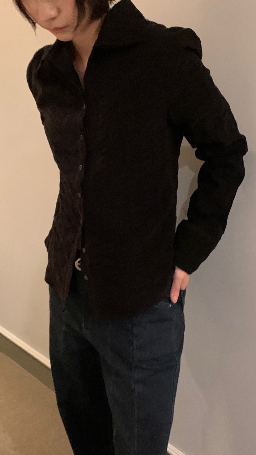 OVER RICH東大門㊣實拍女裝新款推薦熱賣襯衫蕾絲衫燈芯絨OVER RICH襯衫/蕾絲衫