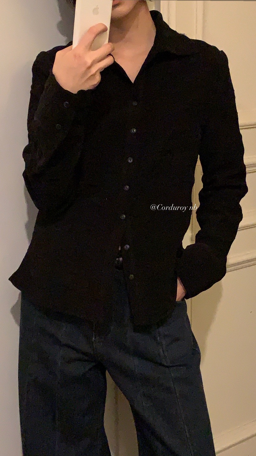 OVER RICH東大門㊣實拍女裝新款推薦熱賣襯衫蕾絲衫燈芯絨OVER RICH襯衫/蕾絲衫