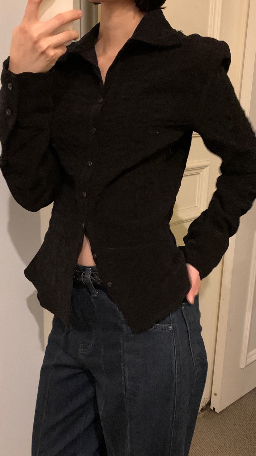 OVER RICH東大門㊣實拍女裝新款推薦熱賣襯衫蕾絲衫燈芯絨OVER RICH襯衫/蕾絲衫