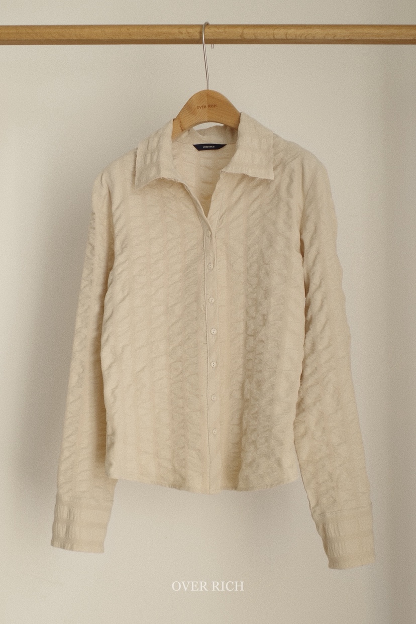 OVER RICH東大門㊣實拍女裝新款推薦熱賣襯衫蕾絲衫燈芯絨OVER RICH襯衫/蕾絲衫圖色1