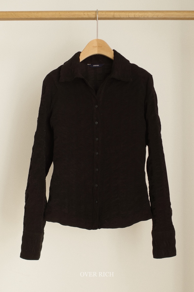 OVER RICH東大門㊣實拍女裝新款推薦熱賣襯衫蕾絲衫燈芯絨OVER RICH襯衫/蕾絲衫圖色3