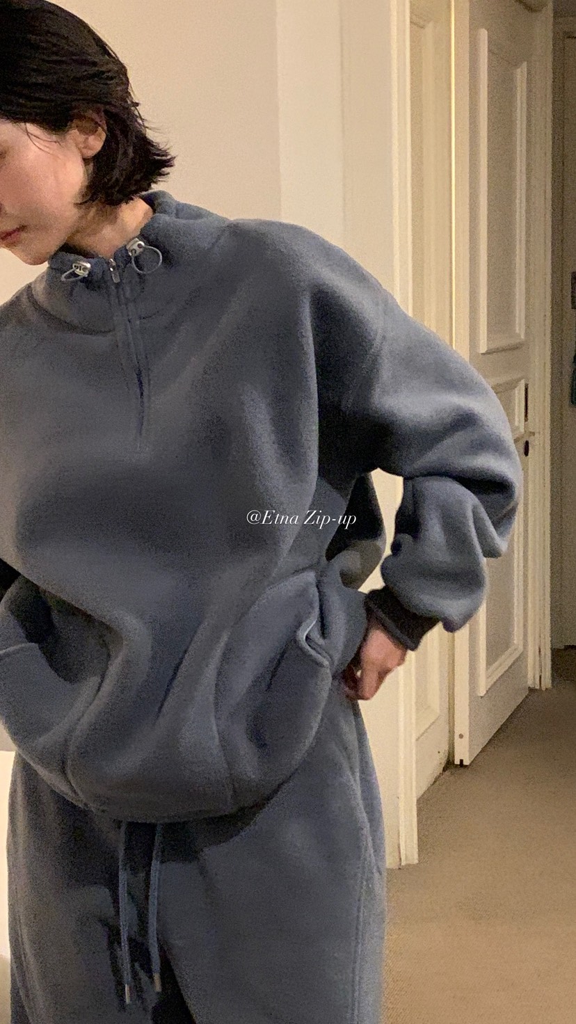 OVER RICH東大門㊣代購女裝新款人氣時尚職業25秋冬衛衣拉鏈OVER RICH衛衣