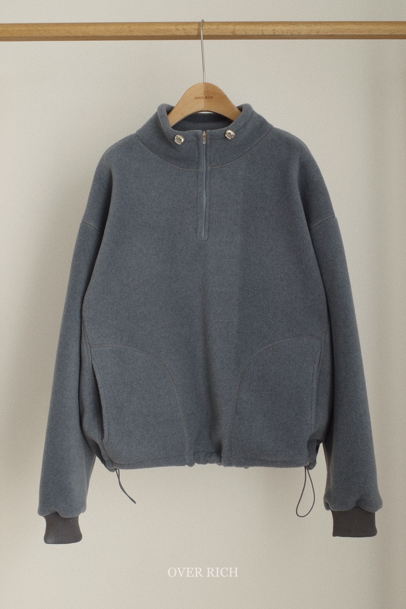 OVER RICH東大門㊣代購女裝新款人氣時尚職業25秋冬衛衣拉鏈OVER RICH衛衣圖色1