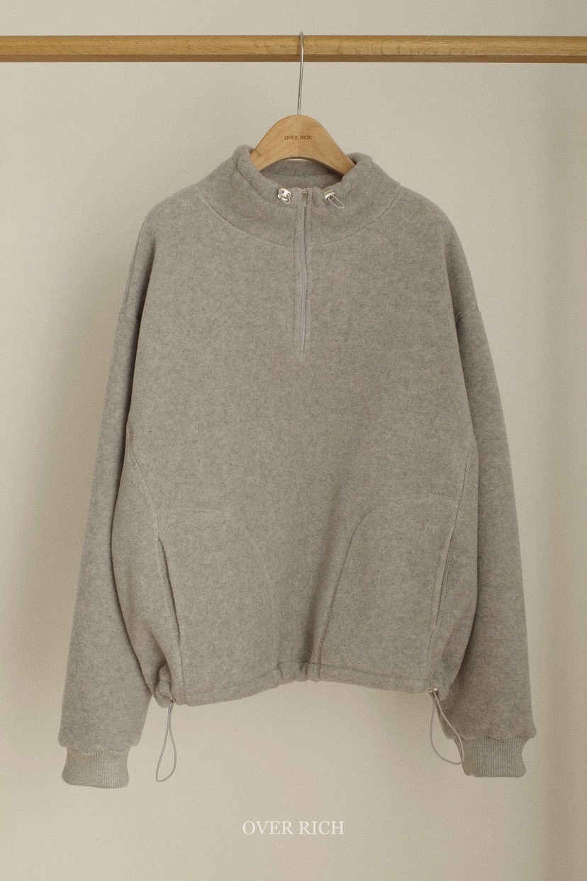 OVER RICH東大門㊣代購女裝新款人氣時尚職業25秋冬衛衣拉鏈OVER RICH衛衣圖色2