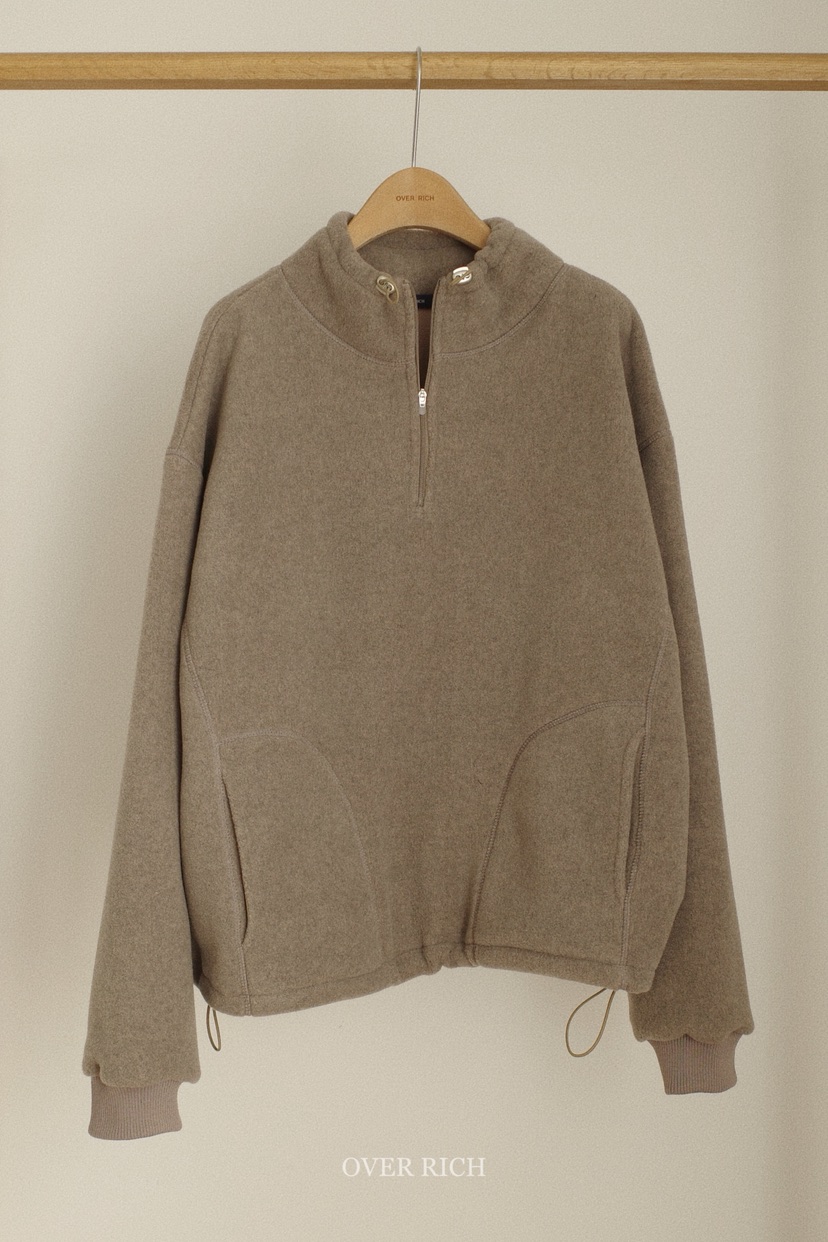 OVER RICH東大門㊣代購女裝新款人氣時尚職業25秋冬衛衣拉鏈OVER RICH衛衣圖色3