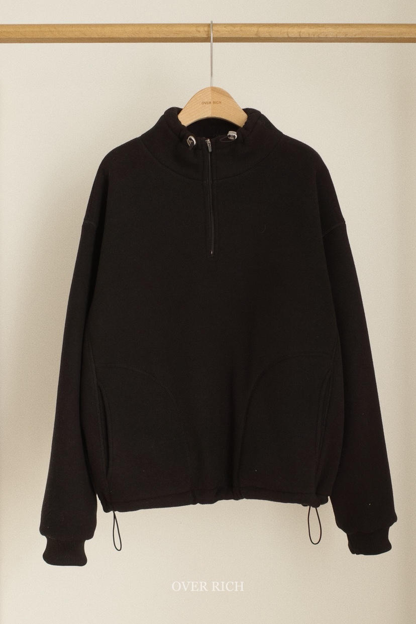 OVER RICH東大門㊣代購女裝新款人氣時尚職業25秋冬衛衣拉鏈OVER RICH衛衣圖色4