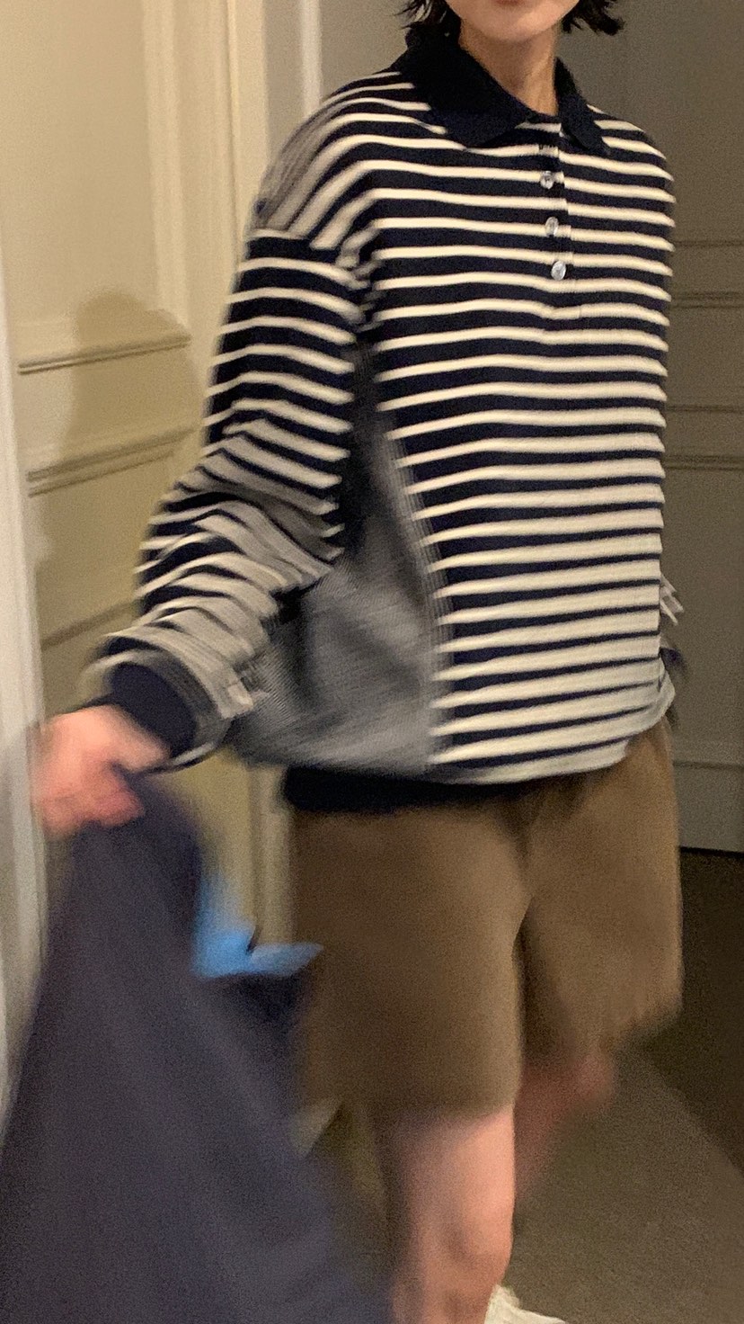 OVER RICH東大門㊣直郵女士新款職業時尚人氣熱賣衛衣條紋OVER RICH衛衣