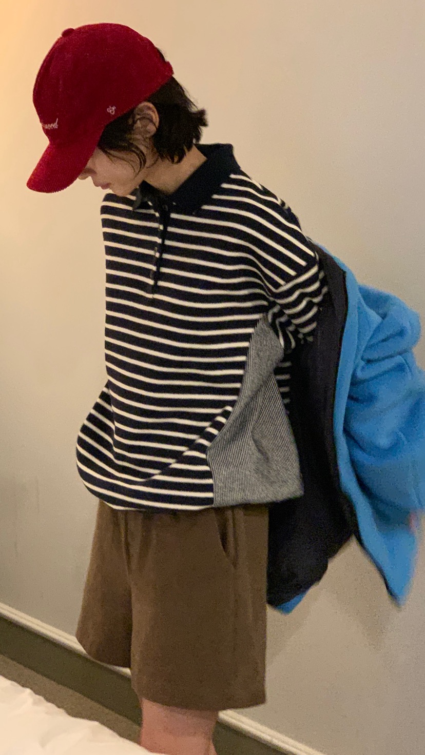 OVER RICH東大門㊣直郵女士新款職業時尚人氣熱賣衛衣條紋OVER RICH衛衣