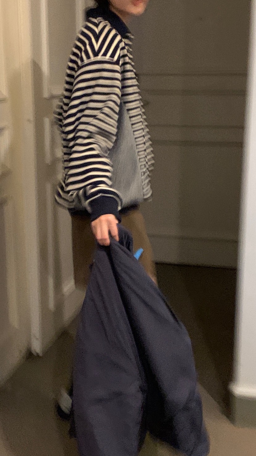 OVER RICH東大門㊣直郵女士新款職業時尚人氣熱賣衛衣條紋OVER RICH衛衣