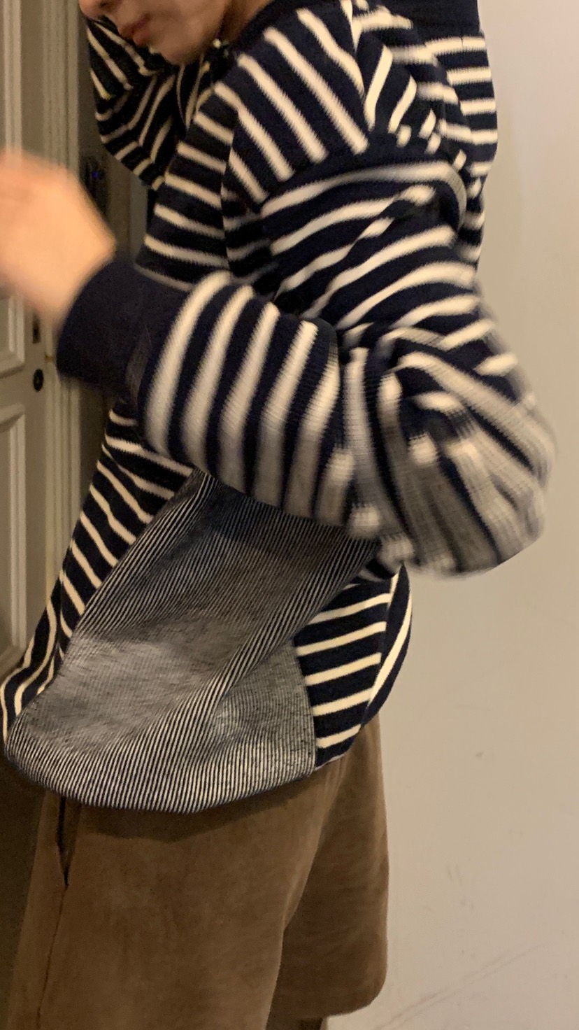 OVER RICH東大門㊣直郵女士新款職業時尚人氣熱賣衛衣條紋OVER RICH衛衣