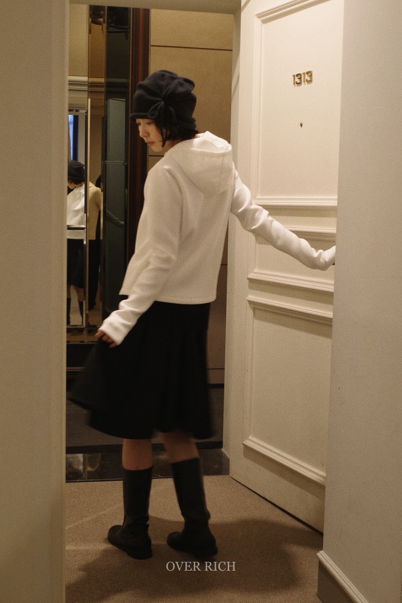 OVER RICH東大門㊣代購女裝新款休閑熱賣時尚推薦衛衣連帽衫OVER RICH衛衣