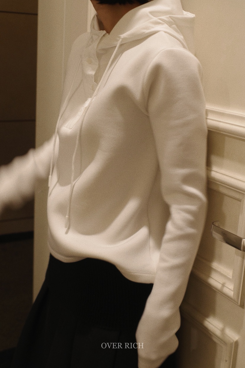 OVER RICH東大門㊣代購女裝新款休閑熱賣時尚推薦衛衣連帽衫OVER RICH衛衣
