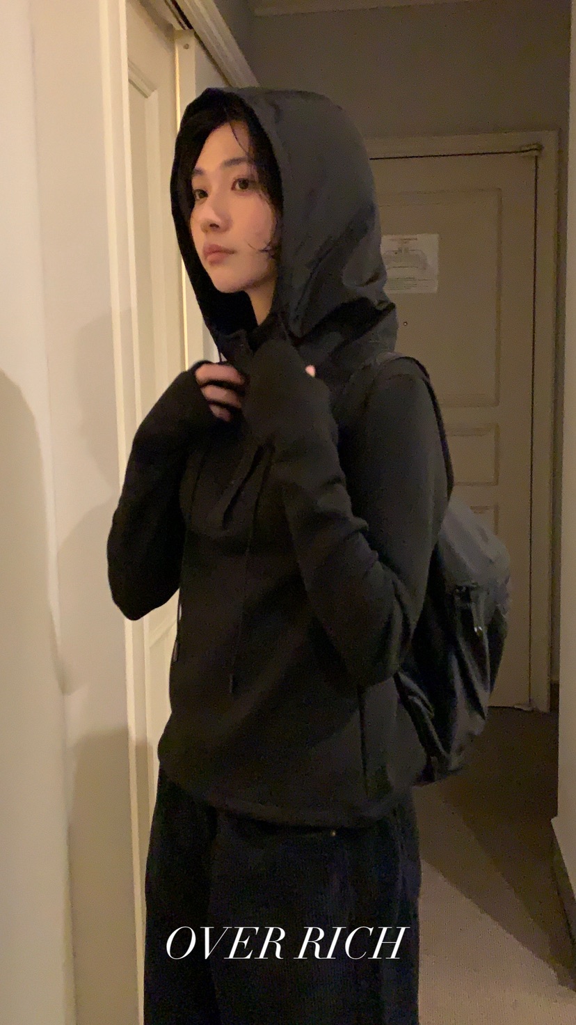 OVER RICH東大門㊣代購女裝新款休閑熱賣時尚推薦衛衣連帽衫OVER RICH衛衣