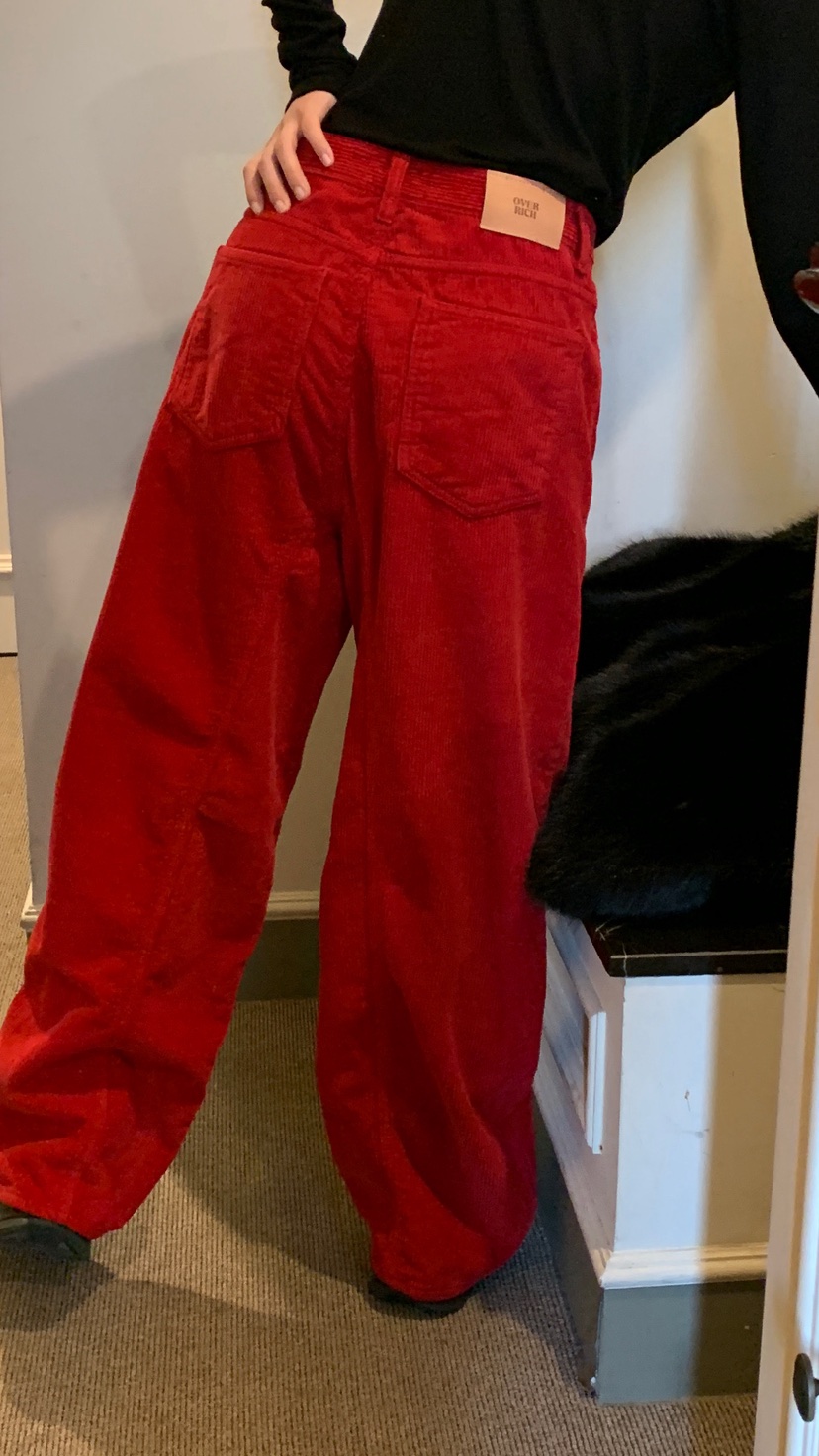 OVER RICH東大門㊣直郵女士新品真品時尚推薦25秋冬休閑褲OVER RICH休閑褲