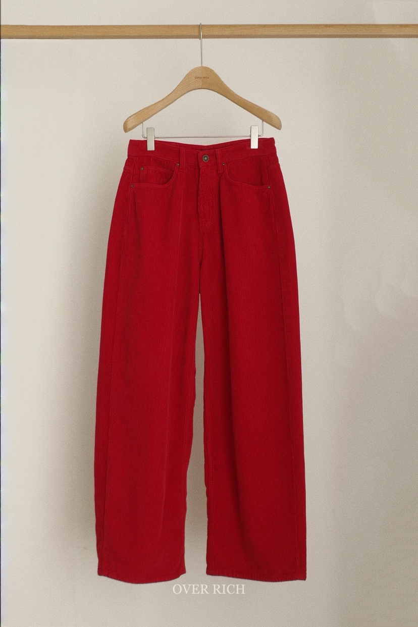 OVER RICH東大門㊣直郵女士新品真品時尚推薦25秋冬休閑褲OVER RICH休閑褲圖色1