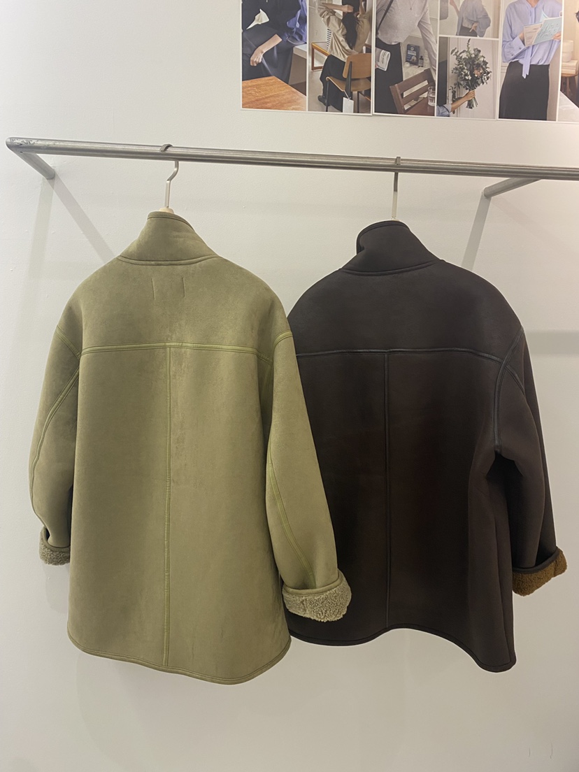 WEAUE SELVAGE東大門㊣實拍女裝新款職業真品推薦短款大衣Weave Selvage短款大衣