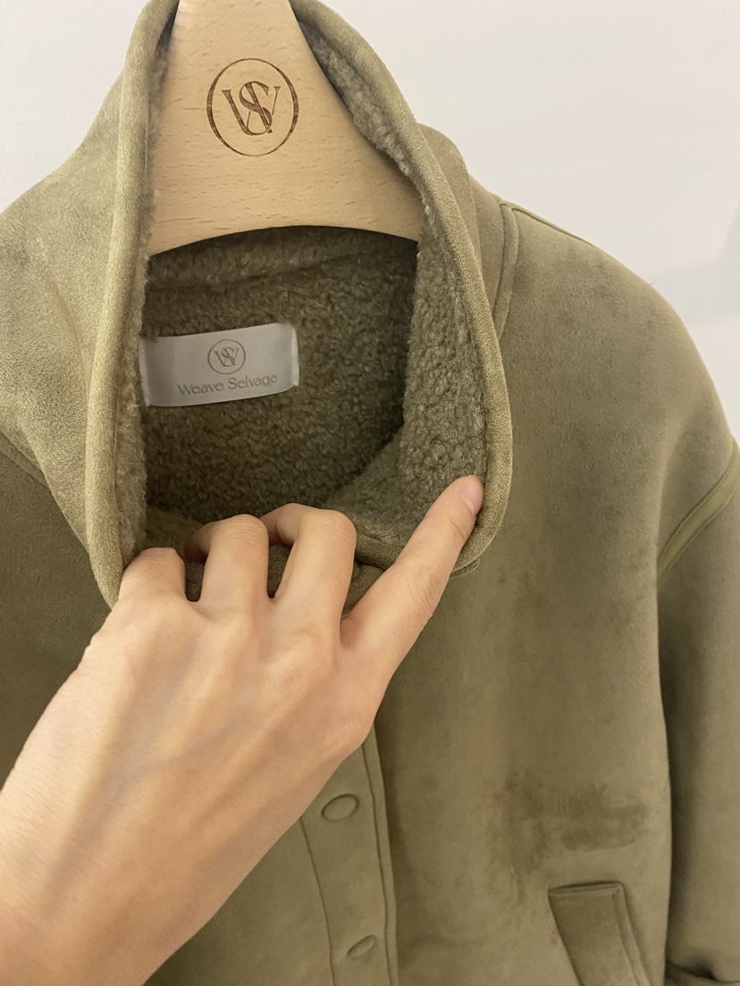 WEAUE SELVAGE東大門㊣實拍女裝新款職業真品推薦短款大衣Weave Selvage短款大衣