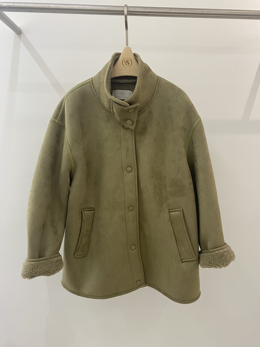 WEAUE SELVAGE東大門㊣實拍女裝新款職業真品推薦短款大衣Weave Selvage短款大衣圖色1